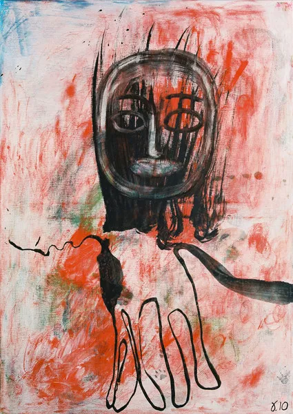 Autoportrait, 2010, Acrylique sur toile