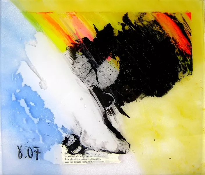 Petite annonce, 2007, Fixé-sous-verre