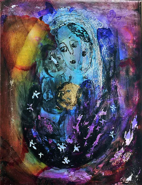 Etoiles du matin, 2005, Fixé-sous-verre