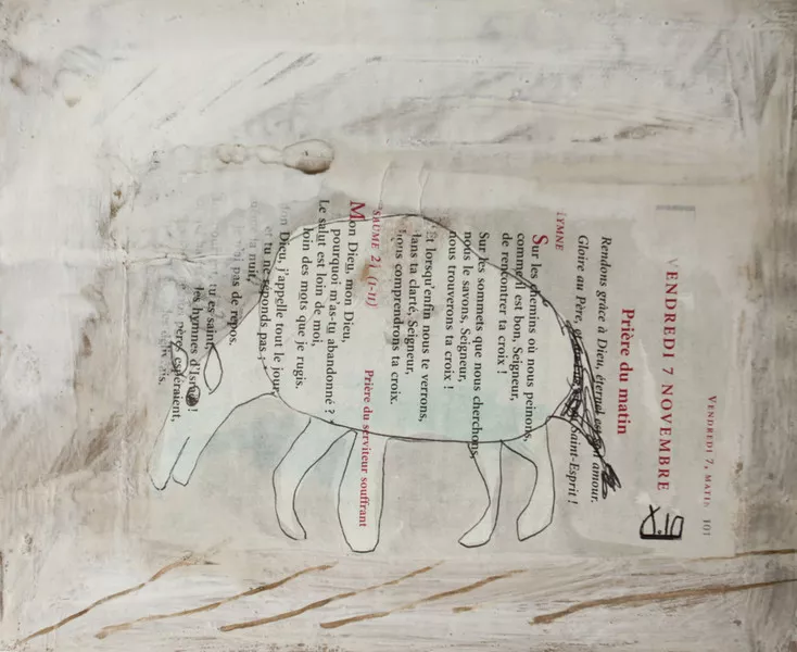 Prière du matin, 2010, Croquis